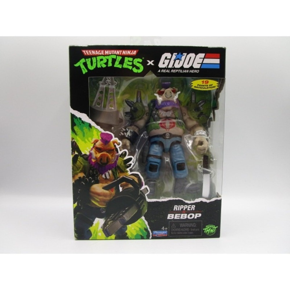 Playmates Teenage Mutant Ninja Turtles x G.I. Joe Ripper x Bebop Action Figure